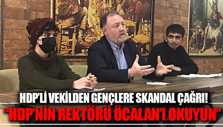 Sezai Temelli'den itiraf:HDP'nin rektörü Öcalan