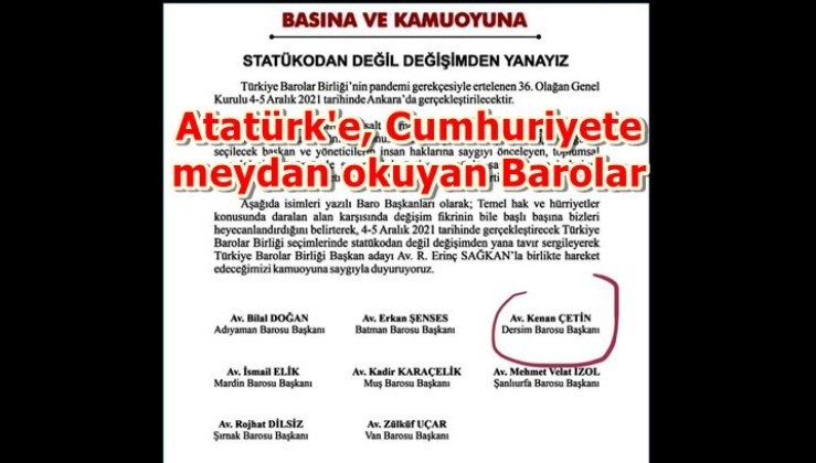 HDP'li barolar Atatürk'e, Cumhuriyete meydan okudular!