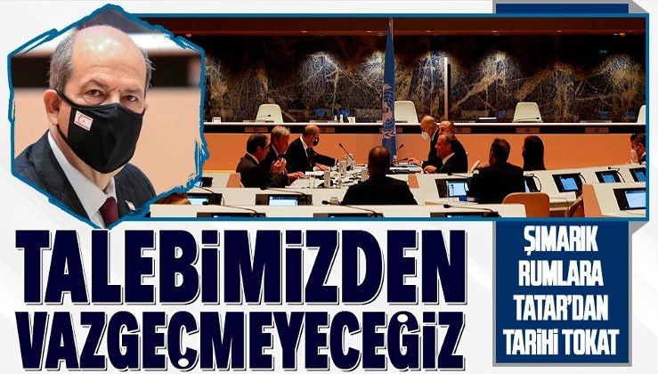 SON DAKİKA: KKTC Cumhurbaşkanı Ersin Tatar'dan flaş açıklama: Talebimizden vazgeçmeyeceğiz