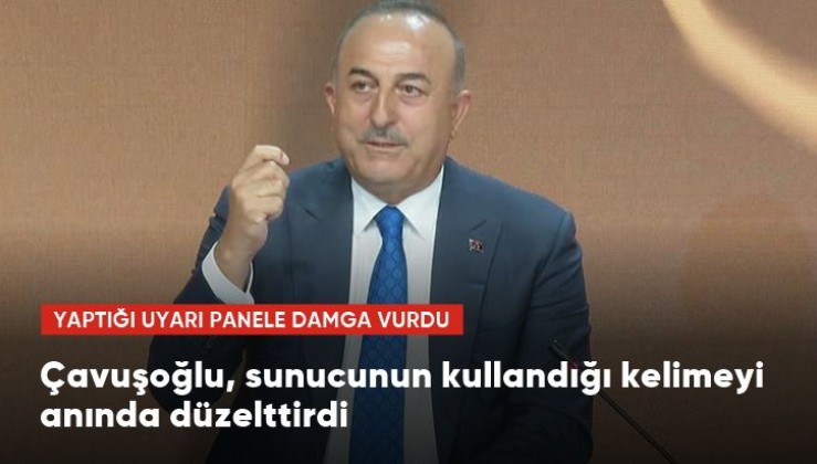 Mevlüt Çavuşoğlu'nun "Türkiye" Duyarlılığı! Sunucu "Turkey" ifadesi sonucu hemen uyarıldı ve "Türkiye" dedirttirildi.