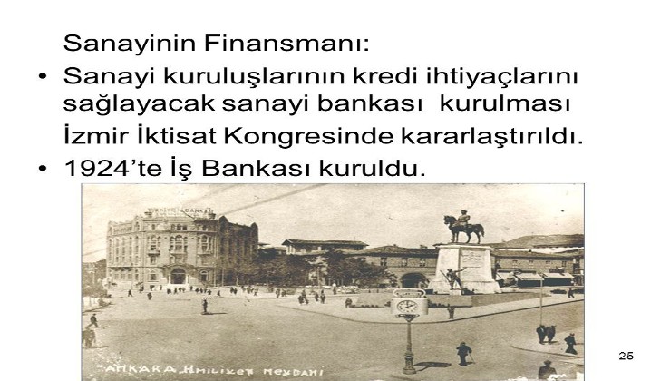 İzmir İktisat Kongresi ve Türkiye İş Bankasının kuruluşu…