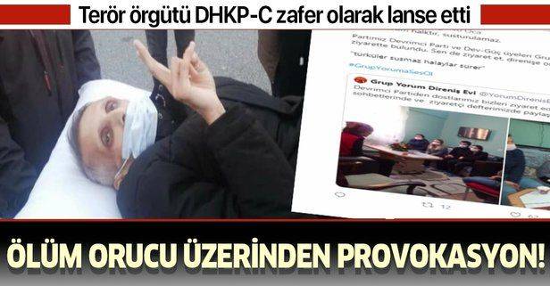 Terör örgütü DHKPC Grup Yorum üyesi İbrahim Gökçek üzerinden provokasyon yapıyor!