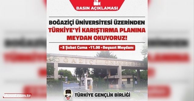 Boğaziçi Üniversitesi Üzerinden Türkiye'yi kışkırtma planına meydan okuyoruz!