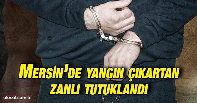Mersin'de yangın çıkartan zanlı tutuklandı