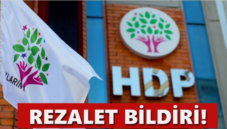 HDP’den Türkiye düşmanı rezalet bildiri!