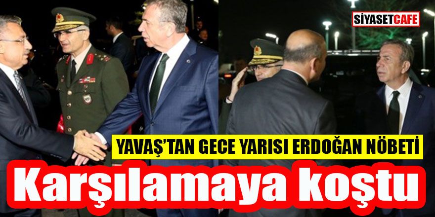 Mansur Yavaş mazbatayı aldı Erdoğan’ı karşılamaya koştu