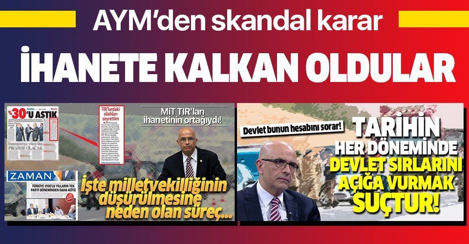 Abdullah Gül'ün atadığı üyelerin ağırlıkta olduğu AYM'den tepki çeken Enis Berberoğlu kararı! "Siyaset yapma hakkı elinden alındı"