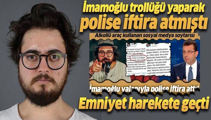 Sosyal medyada İmamoğlu trollüğü yaparak polise iftira atan Ata Benli hakkında suç duyurusu.