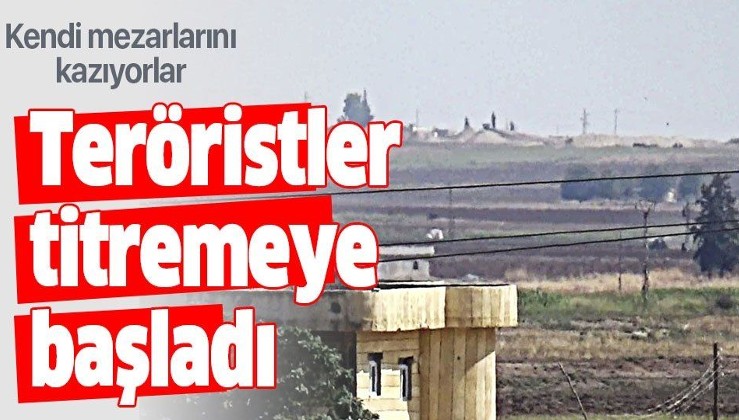 Teröristlerin operasyon korkusu... Türkiye'nin operasyon hazırlığı sonrası teröristler tünel ve hendek kazıyor
