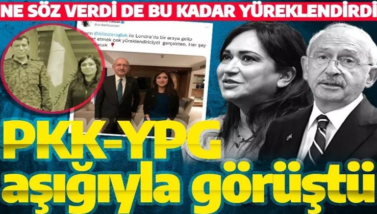 Kılıçdaroğlu, Londra'da PKK/YPG aşığı Amberin Zaman'la görüştü