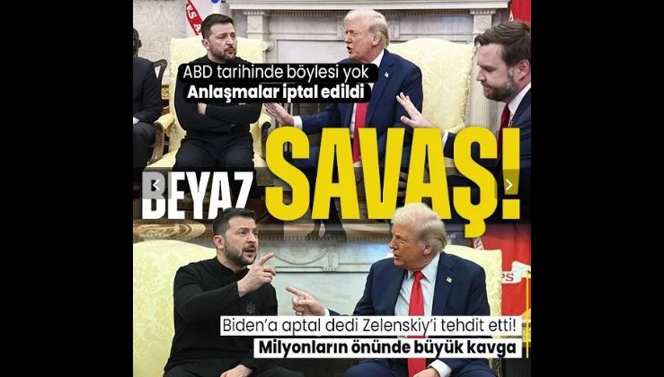 Trump ile Zelenskiy arasında tansiyon yükseldi! 'Ülkemize saygısızlık ediyorsunuz'