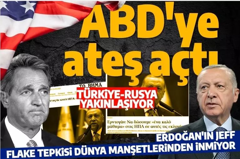 Erdoğan, İsrail ve Yunan medyasında manşetlerden inmiyor: ABD'ye ateş açtı