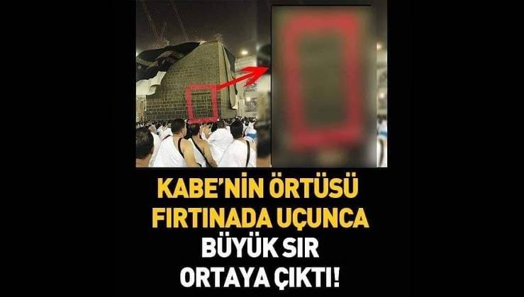 Kabe Nin Ortusu Firtinada Ucunca Buyuk Sir Ortaya Cikti Video