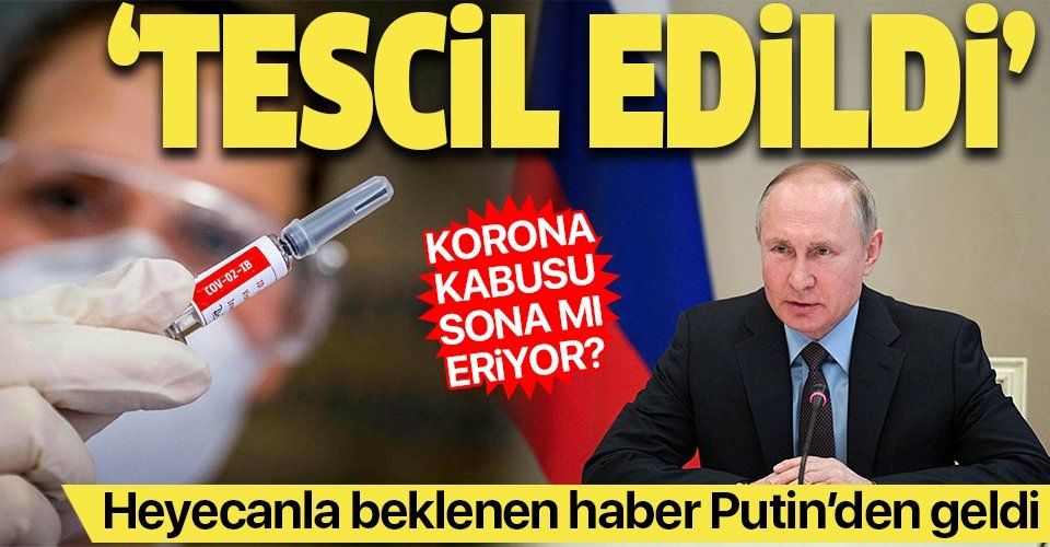Son dakika: Putin'den dünyaya müjde: "Koronavirüs aşısı tescil edildi, kızıma aşı yapıldı"
