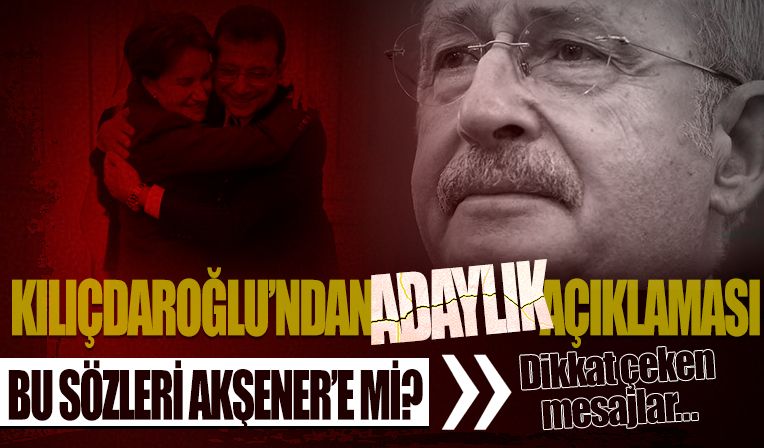 Kılıçdaroğlu'ndan canlı yayında adaylık açıklaması! Dikkat çeken 'Akşener' ve 'İmamoğlu' mesajı