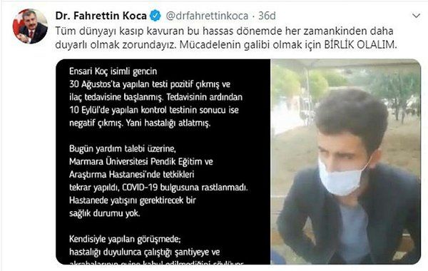 Barış Yarkadaş'ın yalan haberini Sağlık Bakanı Fahrettin Koca çürüttü!
