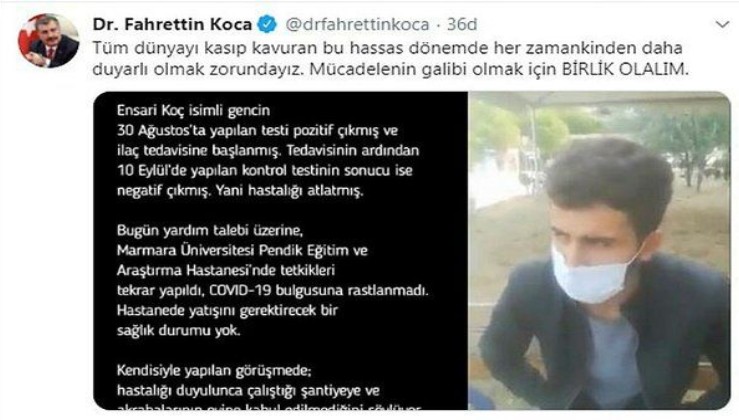 Barış Yarkadaş'ın yalan haberini Sağlık Bakanı Fahrettin Koca çürüttü!