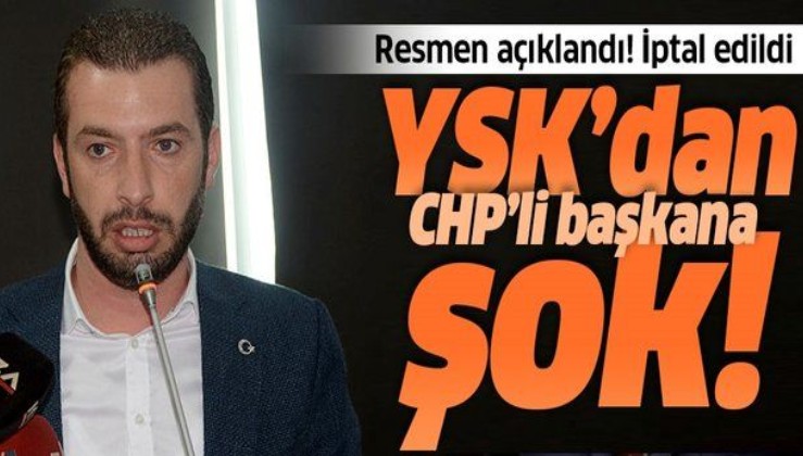 Son dakika: YSK'dan CHP'li Adana Ceyhan Belediye Başkanı Kadir Aydar'a şok! İptal edildi.