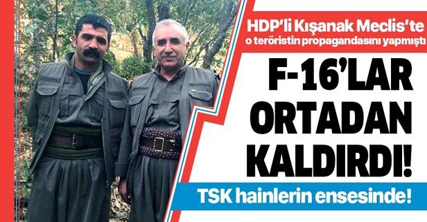 HDP'li Gültan Kışanak'ın Meclis'te mektubunu okuduğu terörist Mazlum Tekdağ öldürüldü!