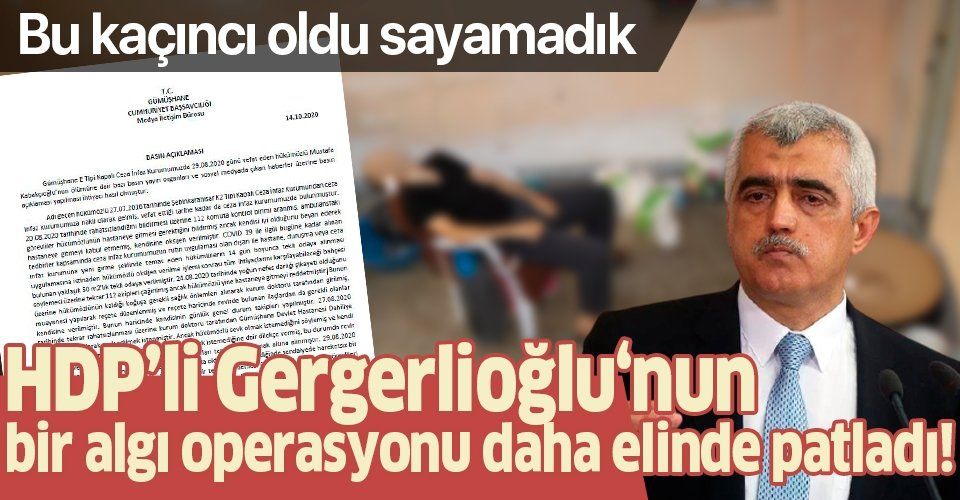 HDP’li Ömer Faruk Gergerlioğlu’nun ‘Mustafa Kabakçıoğlu’ üzerinden giriştiği algı operasyonu bozuldu!