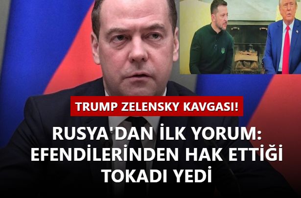 Trump Zelensky kavgası! Rusya'dan ilk yorum: Efendilerinden hak ettiği tokadı yedi