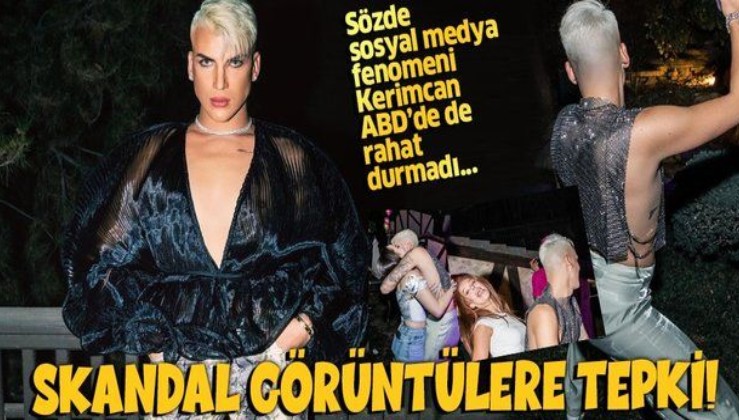 Kerimcan Durmaz'ın ABD'deki parti görüntülerine tepki yağdı! Sözde fenomenin skandalları bitmek bilmiyor...