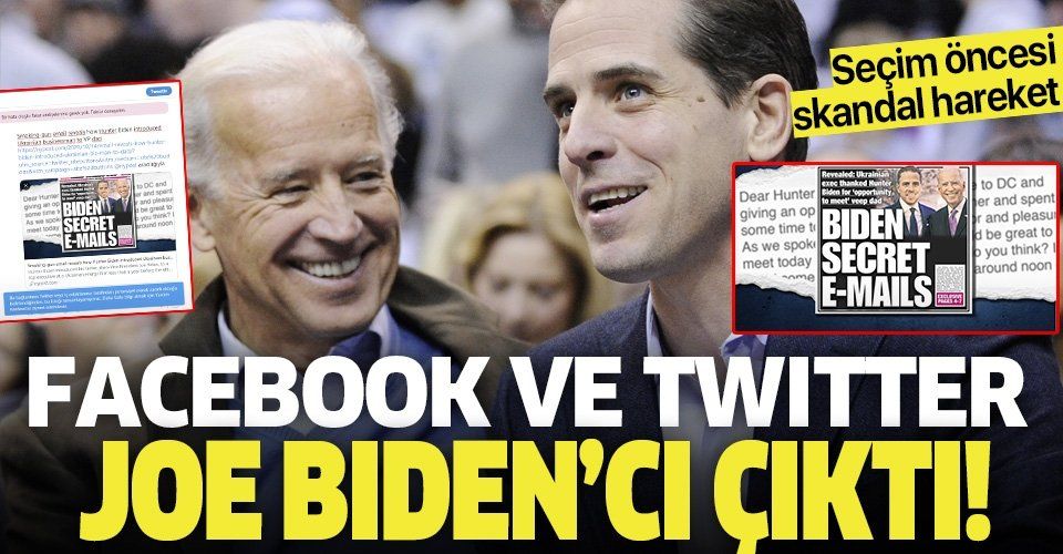 Facebook ve Twitter Joe Biden'cı çıktı! Skandal olaya çanak tuttular