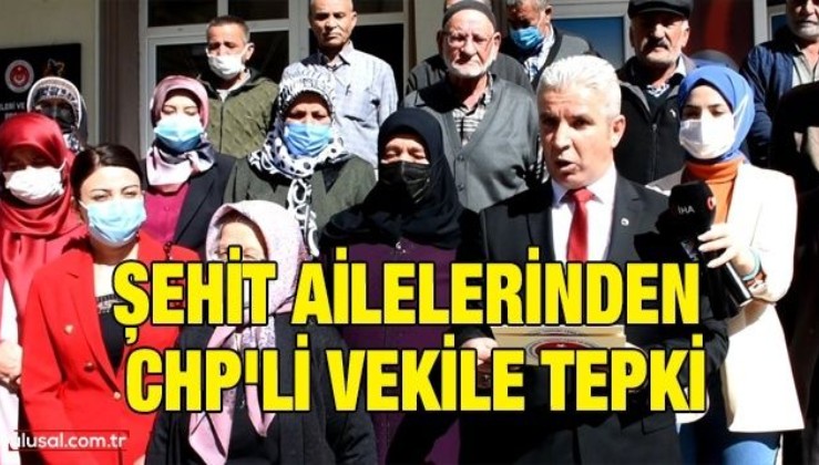 Şehit ailelerinden CHP'li vekile tepki: ''Kim bu güruha destek verirse şehitlerimize düşmanlık eder''