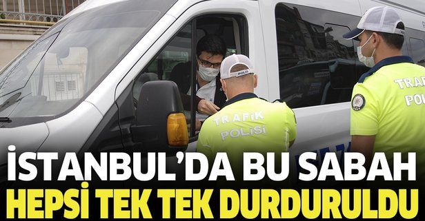 Son dakika: İstanbul'da okul servis araçları denetlendi! Tek tek durduruldular