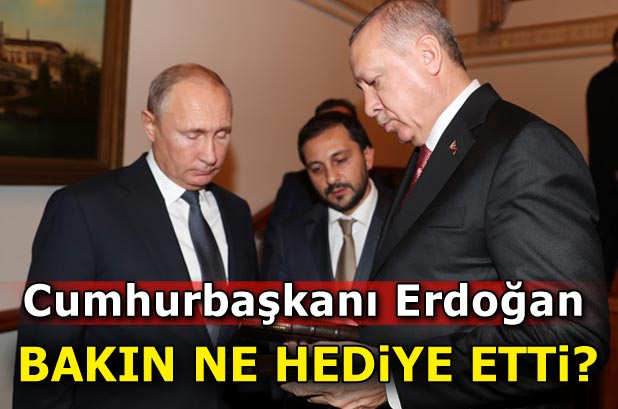 Cumhurbaşkanı Erdoğan'dan Putin'e hediye