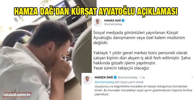 AK Parti Genel Başkan Yardımcısı Hamza Dağ'dan Kürşat Ayvatoğlu açıklaması