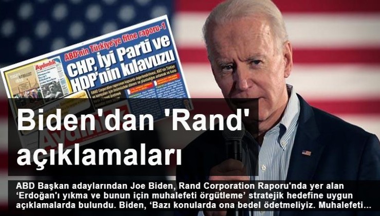 Biden'dan 'Rand' açıklamaları