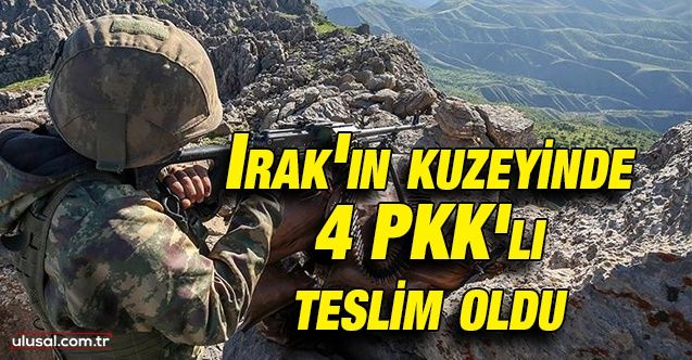 Irak'ın kuzeyinde 4 PKK'lı terörist teslim oldu