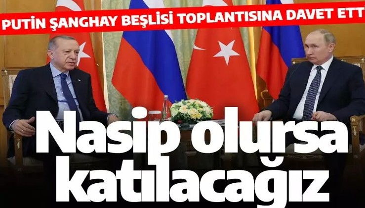 Biden tayfasını kızdıracak karar...Cumhurbaşkanı Erdoğan: Şanghay Beşlisi toplantısına katılacağız