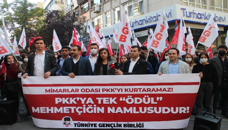 TGB'den Mimarlar Odasına Uyarı: Başkentte PKK'ya Ödül Verdirmeyiz!