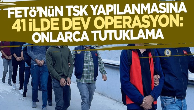 İzmir merkezli 41 ilde FETÖ'nün TSK yapılanmasına dev operasyon: 82 tutuklama