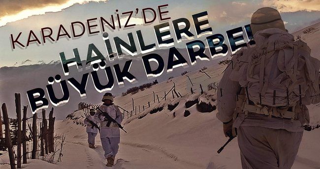 SON DAKİKA: PKK'nın kış üslenmesine Karadeniz'de operasyon