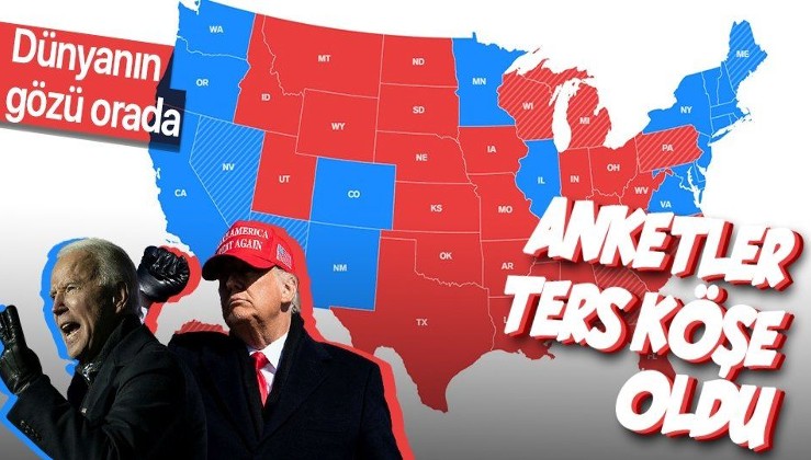 Eyalet eyalet 2020 ABD seçim sonuçları! Trump mı Biden mı? Hangi eyalette kim önde?
