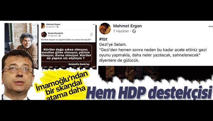 Ekrem İmamoğlu'ndan HDP destekçisine büyük kıyak! Süha Uygur'u görevden aldı yerine