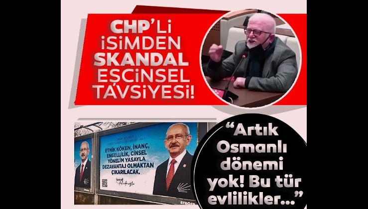 Artık Osmanlı yok diyerek açıkladı: CHP'li Meclis Üyesi İrfan Gümrah'tan skandal eşcinsel çıkışı