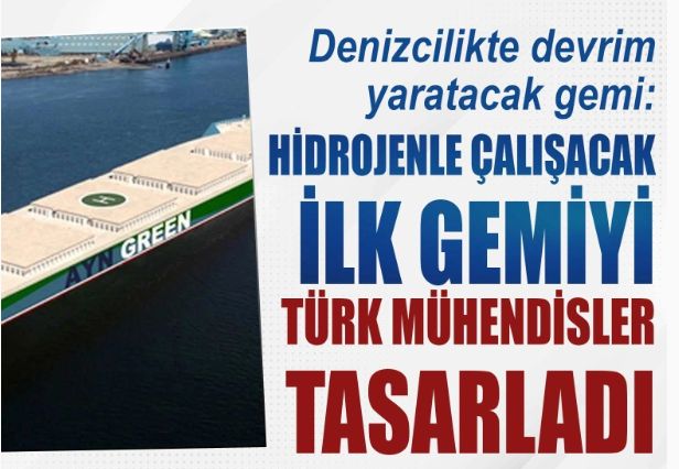 Denizcilikte devrim yaratacak gemi: Hidrojenle çalışacak ilk gemiyi Türk mühendisler tasarladı