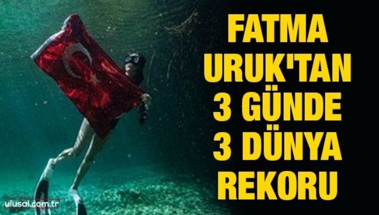 Fatma Uruk'tan 3 günde 3 dünya rekoru