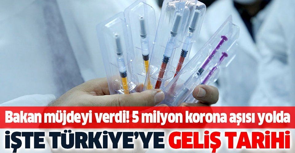 Sağlık Bakanı Fahrettin Koca'dan koronavirüs aşısı müjdesi! 5 milyon doz aşı aralıkta Türkiye'de