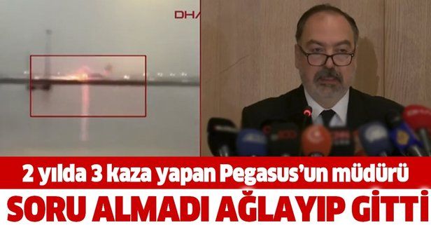 Pegasus Genel Müdürü Mehmet Tevfik Nane'den son dakika kaza açıklaması