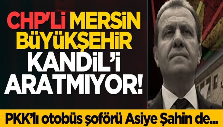 CHP'li Mersin Büyükşehir Kandil’i aratmıyor! PKK’lı otobüs şoförü Asiye Şahin de...