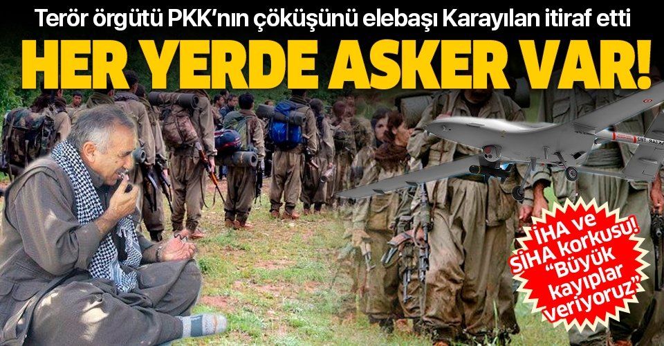 PKK’nın elebaşı Murat Karayılan itiraf etti: Büyük kayıplar yaşıyoruz