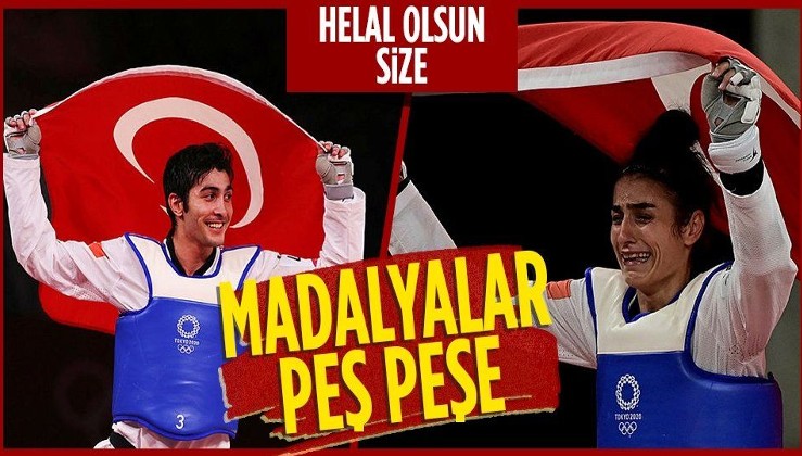 SON DAKİKA: Tokyo 2020 Olimpiyatları'nda madalyalar peş peşe! Türkiye tekvandoda iki bronz aldı