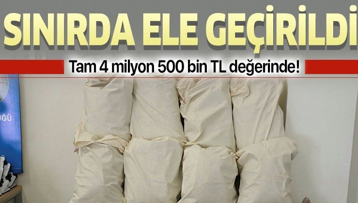 Son dakika: Kapıkule ve Hamzabeyli'de 4,5 milyon liralık uyuşturucu ele geçirildi