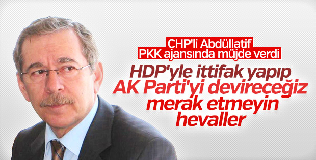 Abdüllatif Şener, HDP'yle ittifaka yeşil ışık yaktı