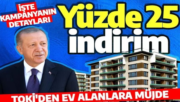Son dakika: Cumhurbaşkanı Erdoğan resmen duyurdu! TOKİ'nin indirim kampanyası başladı